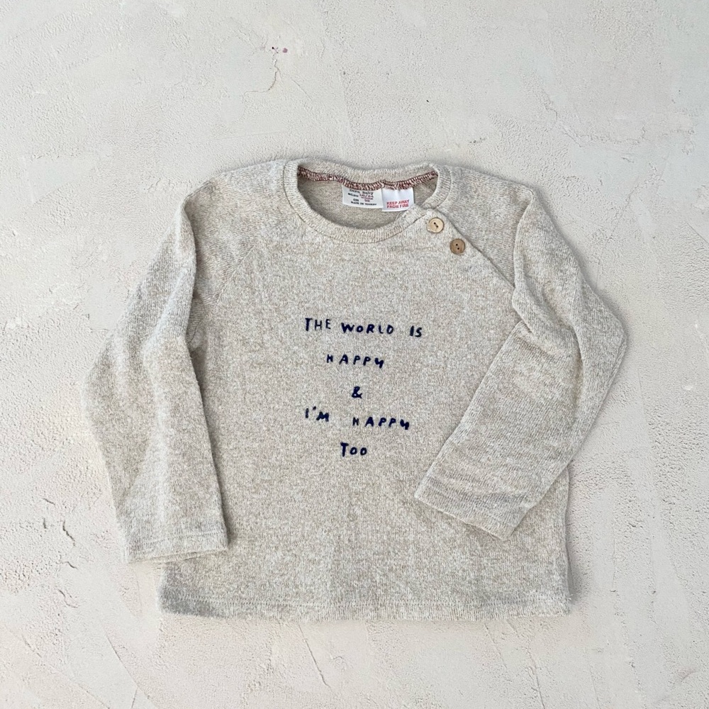 Zara  Baby Sweater with Embroidery